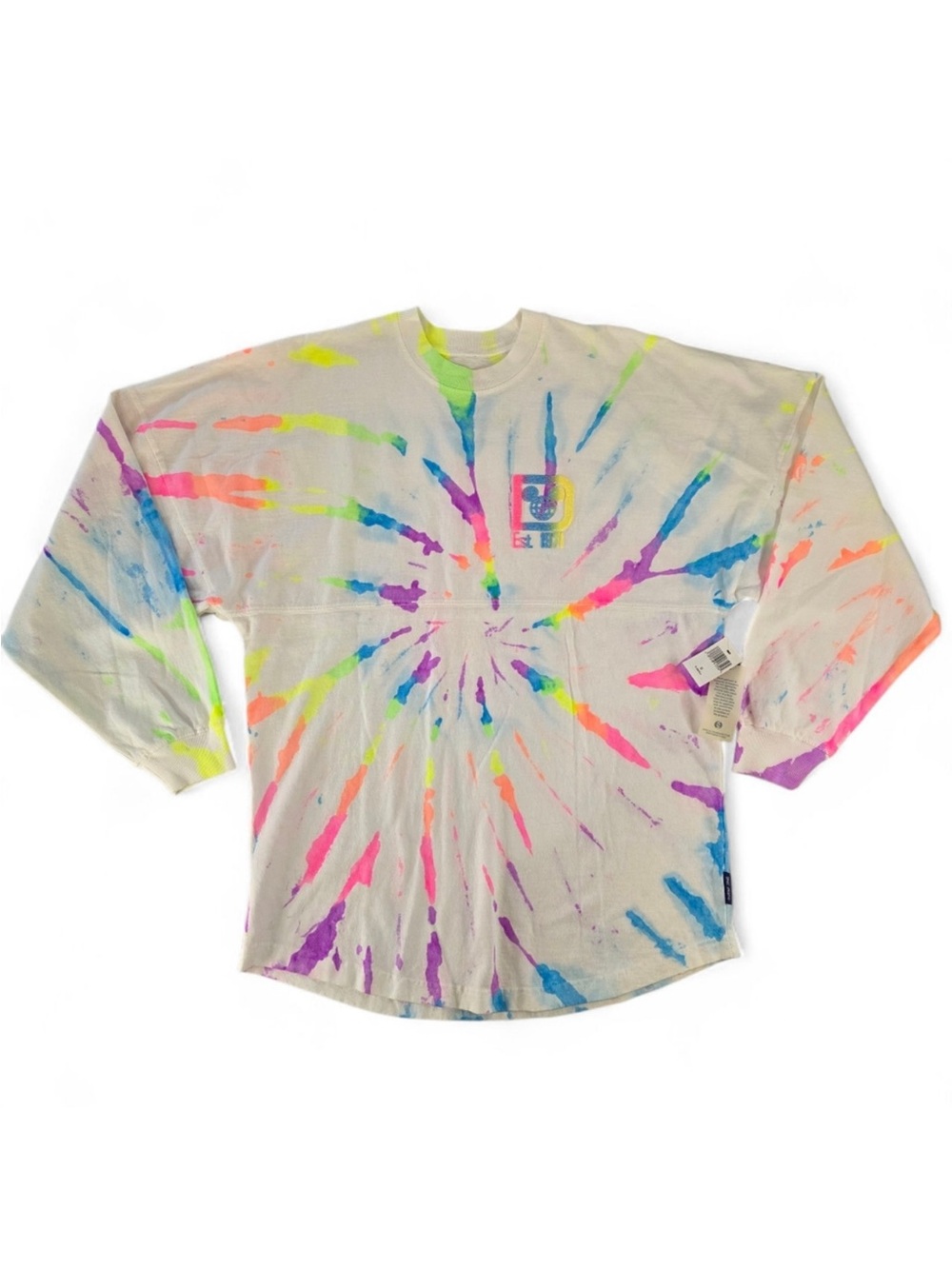Disney Parks Spirit Jersey XL Neon Tie Dye Walt Disney World NWT